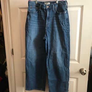 Madewell wide leg crop jeans